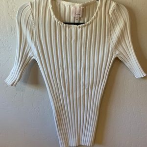 cinq a sept ribbed top